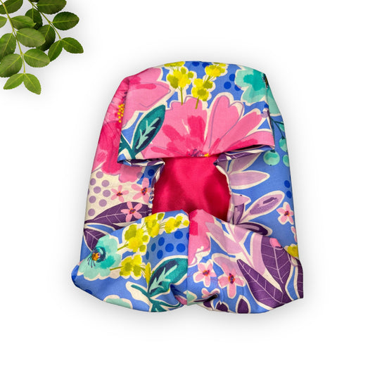 Satin Lined Scrub Hat- Watercolor Floral