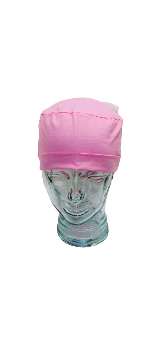 Ponytail Scrub Hat-Bubblegum Pink