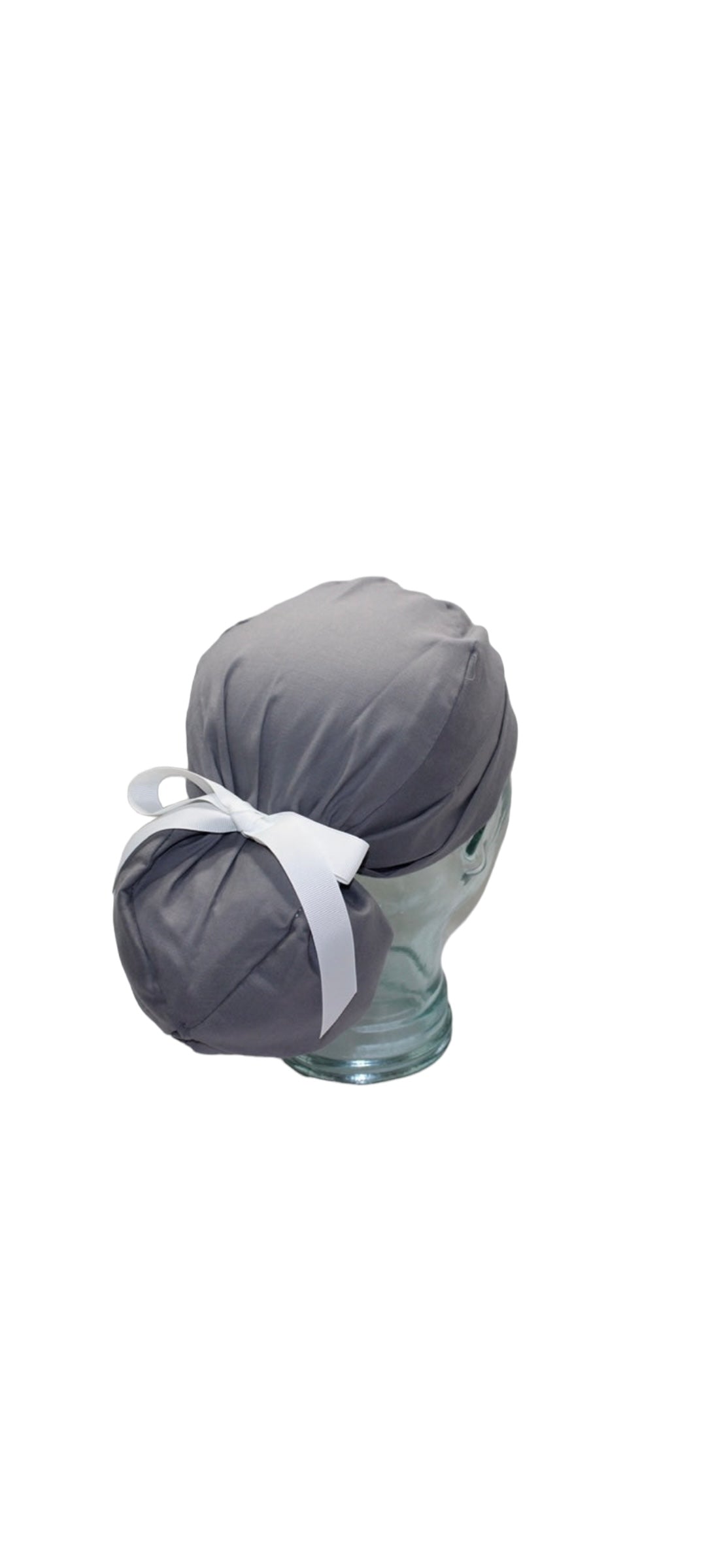 Ponytail Scrub Hat-Grey
