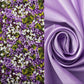 Satin Lined Ponytail Scrub Hat- Violet Flowers