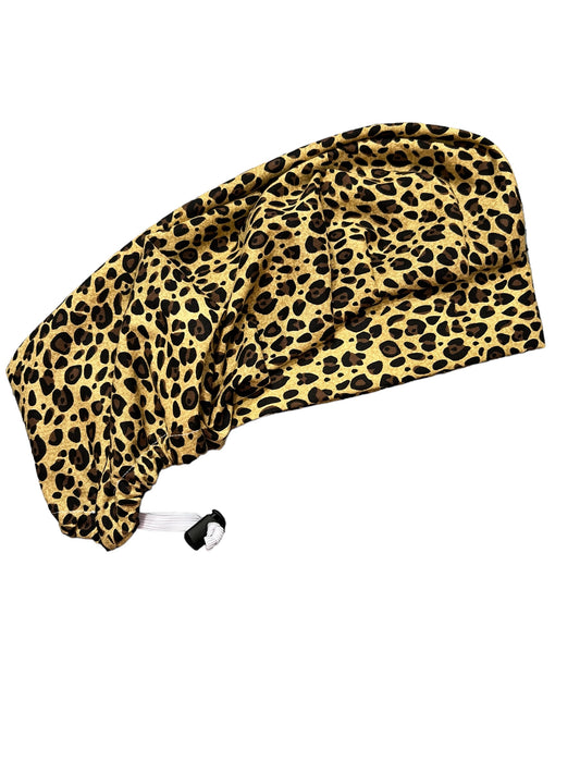 Bouffant Scrub Hat-Cheetah