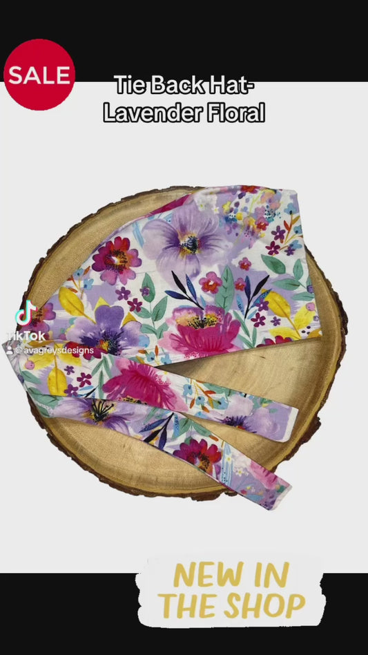 Tie Back-Lavender Floral