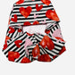 Satin Lined Scrub Hat-Hearts on Stripes