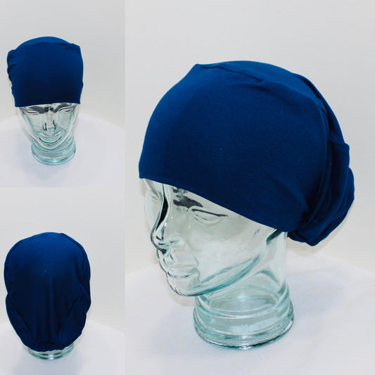 Soft Knit Scrub Hat-Navy - Ava Greys Designs