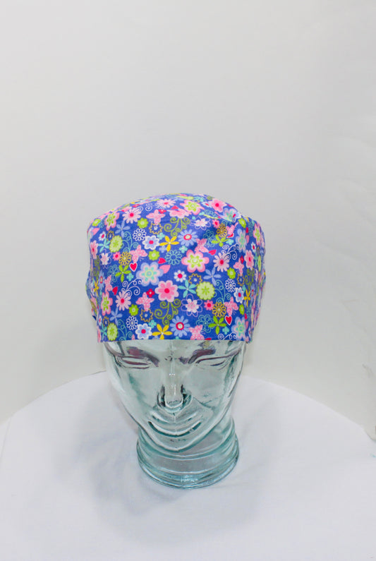 European Scrub Hat-Fab Flowers - Ava Greys Designs