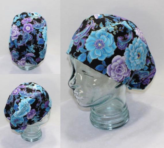 European Scrub Hat-Beautiful Flowers - Ava Greys Designs