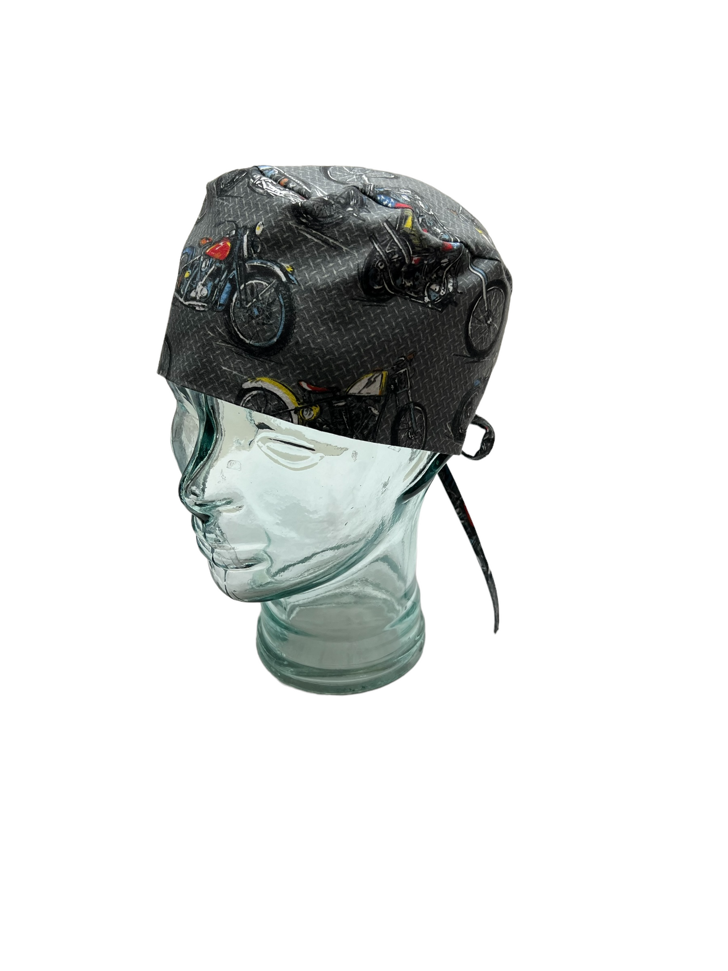 Mens Scrub Hat- Motorcycles