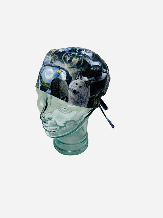 Mens Scrub Hat-Wolves and Eagles